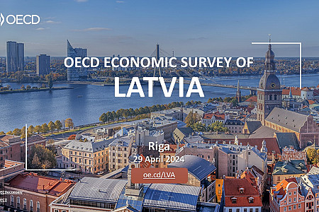 OECD ekspertu prezentācija - Ekonomikas pārskats par Latviju 2024.