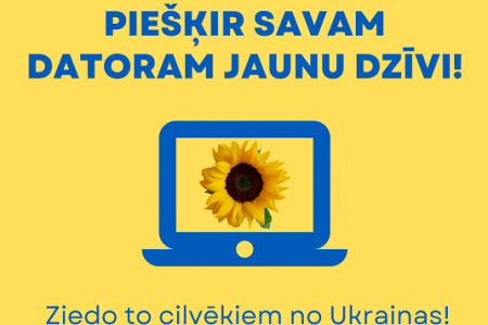 Aicina ziedot datorus Ukrainas bēgļiem