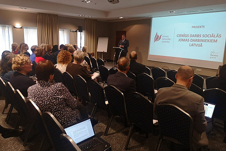 Final conference of the project " Decent work for social sector employees in Latvia"
