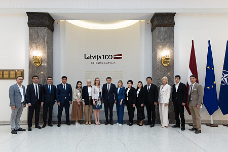 Representatives from Uzbekistan visiting Latvia for a study visit on climate issues