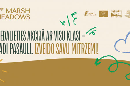Latvijas Dabas fonds aicina skolas piedalīties akcijā “Izveido savu mitrzemi!”
