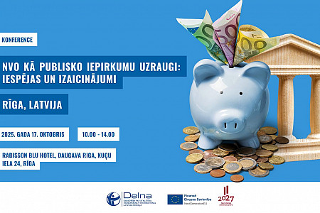 Notiks konference "NVO kā publisko iepirkumu uzraugi: iespējas un izaicinājumi"