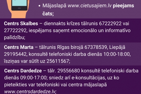 Videokonference par vardarbību ģimenēs ārkārtējās situācijas laikā